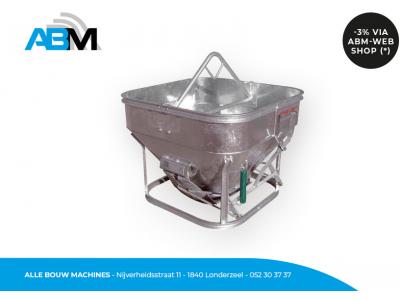 Staande vultrechter met inhoud 360 liter van Premet bij Alle Bouw Machines (ABM).