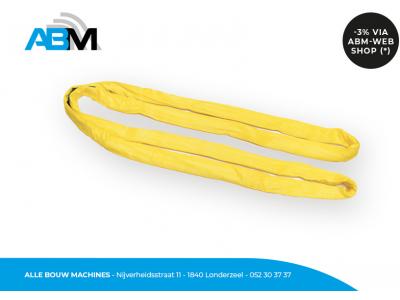 Rondstrop Duplix met lengte 3 meter en gele kleur van Solid Hand Tools bij Alle Bouw Machines (ABM).